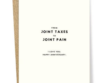 Joint Pain Anniversary Card