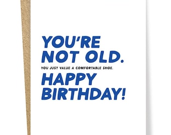 Comfortable shoe card