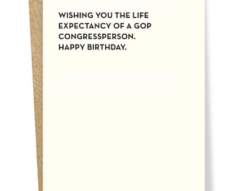 Life Expectancy Card