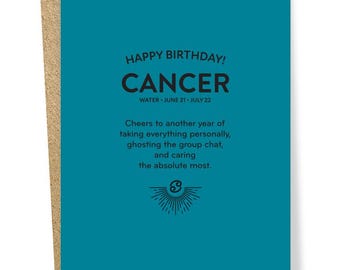 Cancer Zodiac Card