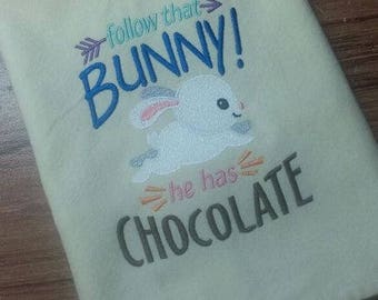 Easter bunny cream colored Cotton Kitchen Tea Towel