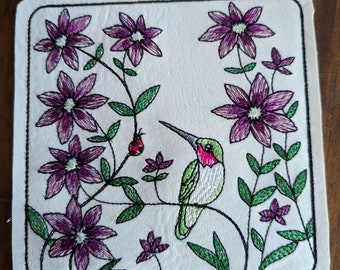 Hummingbird coasters-set of 4