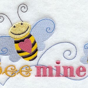 BEE MINE White Cotton Kitchen Tea Towel image 1