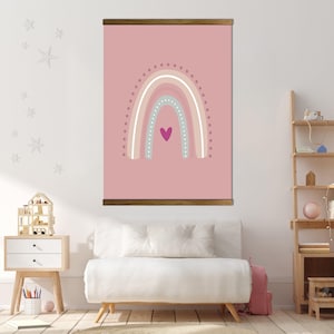 Boho Wall Decor,Large Wall Art,Mid Century Tapestry, Modern Panoramic Print,Modern Horizontal Wall Art Print,Abstract Art,Geometric Wall Art