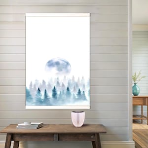 Full Moon Tapestry, Nature Tapestry,Moon Tapestry Decor,Tree Tapestry, Witchcraft Tapestry,Moon Phase Tapestry, Art Tapestry, Lunar Tapestry