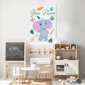 子供用タペストリー、壁掛け、象のギフト、象の装飾、かわいい動物のタペストリー、かわいい象のタペストリー、ベビールームのタペストリー、保育園のタペストリー、