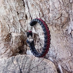 Paracord bracelet/Thor&#39;s Hammer/Gift for him/Viking fashion/Viking style