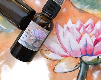 Lotus Trinity Water. Blue White and Pink Lotus. 30 ML