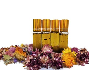 Kyphi Perfume Oil - Lotus Absolute, Resin, Crushed Herbs, Jasmine