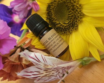 Petal Essential Oil Blend. Pink and Black Pepper with Dark Florals. 5 ML