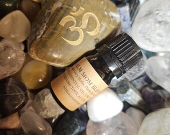 Calm Mom Essential Oil Blend for balance, grounding, emotional nurturing. Lavender, Vanilla, Clary Sage, Geranium, Vetiver.  5 ML