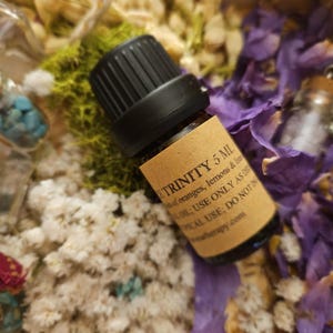 Essence Trinity Essential Oil Blend: 3 Steam Distilled Citrus Oils in a bottle. Orange, Lemon, Lime.  5ML