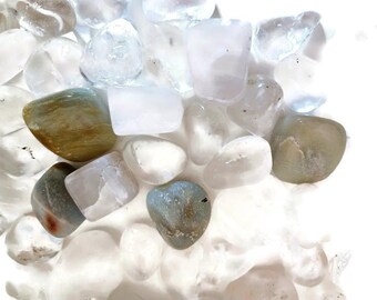 Pink Goes Good With Green Crystal Quartz Set. 3 Stones total.