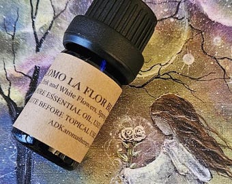 Como La Flor Essential Oil Blend. Selena Tribute. Purple Oils, Spring Flowers, White Florals, Rose. 5 ML