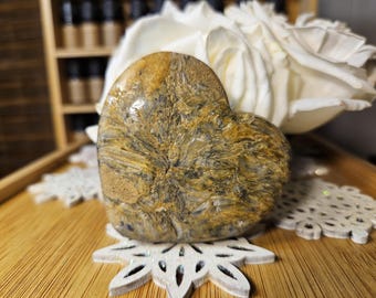 Blue Kyanite Heart Healing Crystal: Essential Oil Infused