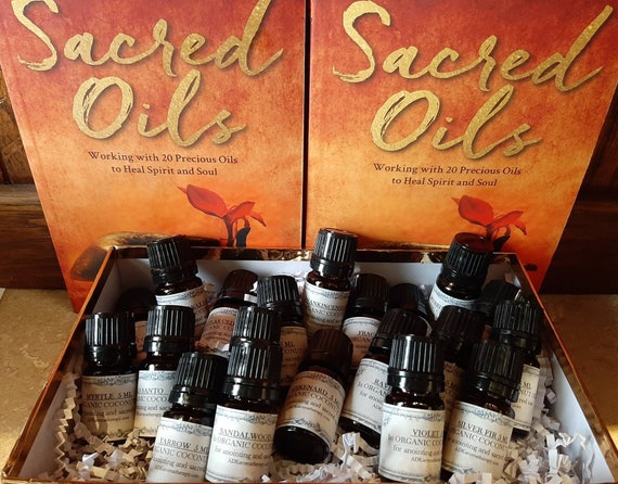 Sacred Essential Oils Set. 20 Ancient Aromatics. Galbanum,  Elemi,  Marigold,  Ravensara,  Palo Santo,  Frankincense,  Myrrh,  Violet,  etc.