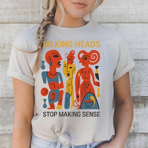 Talking Heads Shirt, Stop Making Shirt, 90s Band Tees, Rock Band Shirt, Talking Heads Fan Gift, Retro Graphic Shirt, Premium Music Apparel