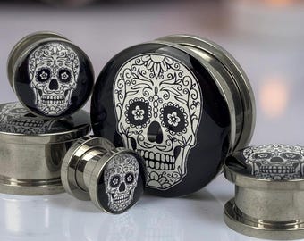 Filigree Double Flare Steel Teardrop Plugs | Steel Teardrop Gauges