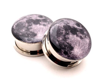 Alien Picture Plugs gauges 16g 14g 12g 10g 8