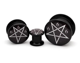 Alien Picture Plugs gauges 16g 14g 12g 10g 8