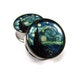 thumbnail image 2 of Mystic Metals Smokey Swirl Glass Double Flare Plugs (PG-582) - Pick Your Size 2 of 2
