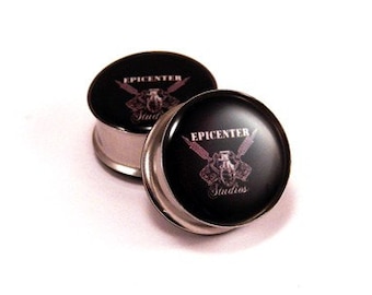 Custom Picture Plugs Gauges - Personalized Photo, Sizes 16g-1 Inch