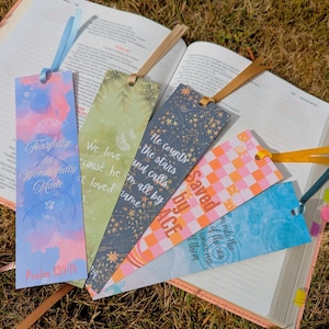Handcrafted Christian Bookmarks, Double sided