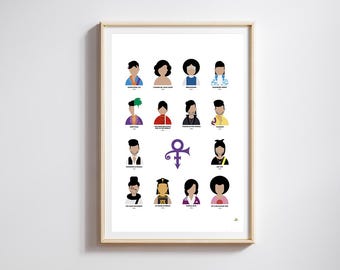 Prince Limited Edition, populaire cultuur, fanartprints.