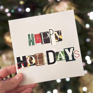 A Cutout Christmas - digitaal tijdschrift knipsel alfabet - losgeldbriefjes - PNG en Studio3 snijbestanden - hybride scrapbooking - geheugen bewaren