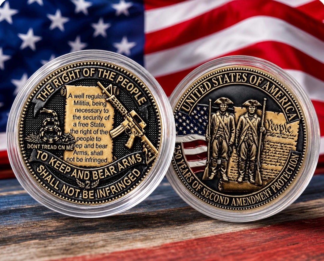 250th Anniversary of Second Amendment Protections Challenge Coin - Etsy