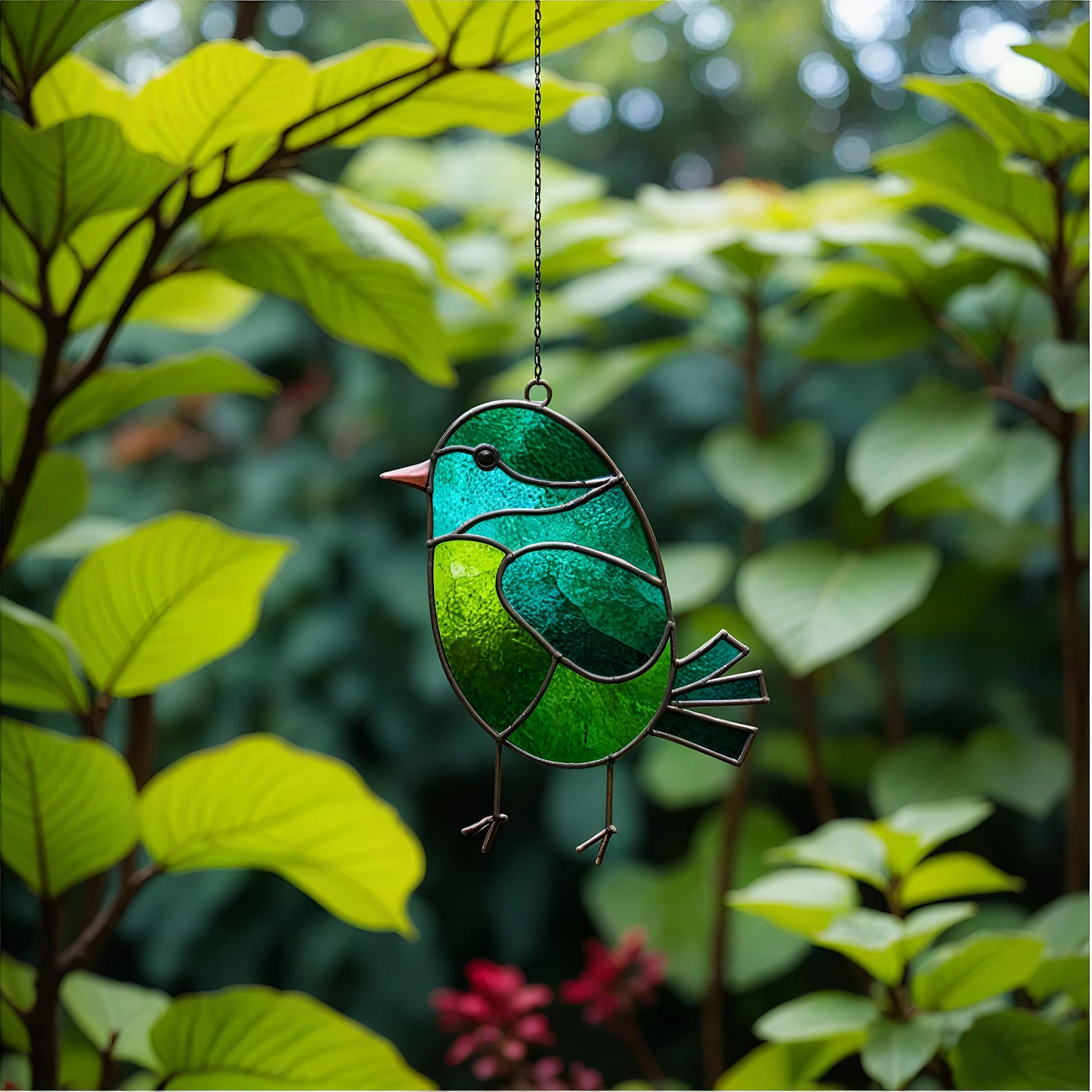 Chirpy Blue Bird Stained Glass Pattern – 4x5 Inch Design – Digital ...