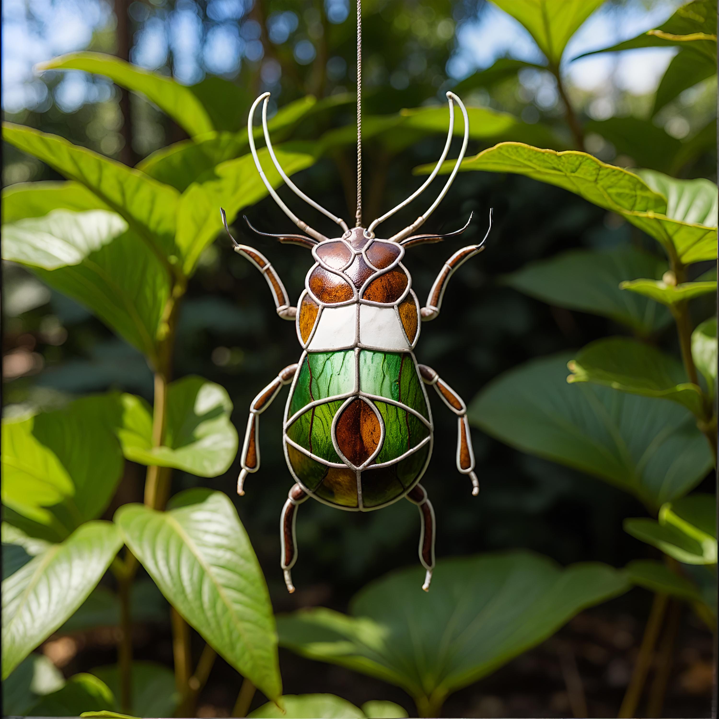 Unique Bug Stained Glass Pattern – 8x4.5 Inch Design – Digital Download ...