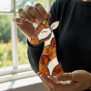 20+ Animal Stained Glass Pattern Bundle PDF JPG | Fox, Giraffe, Rabbit & Deer Printable Suncatcher Templates | DIY Glass Art image 4