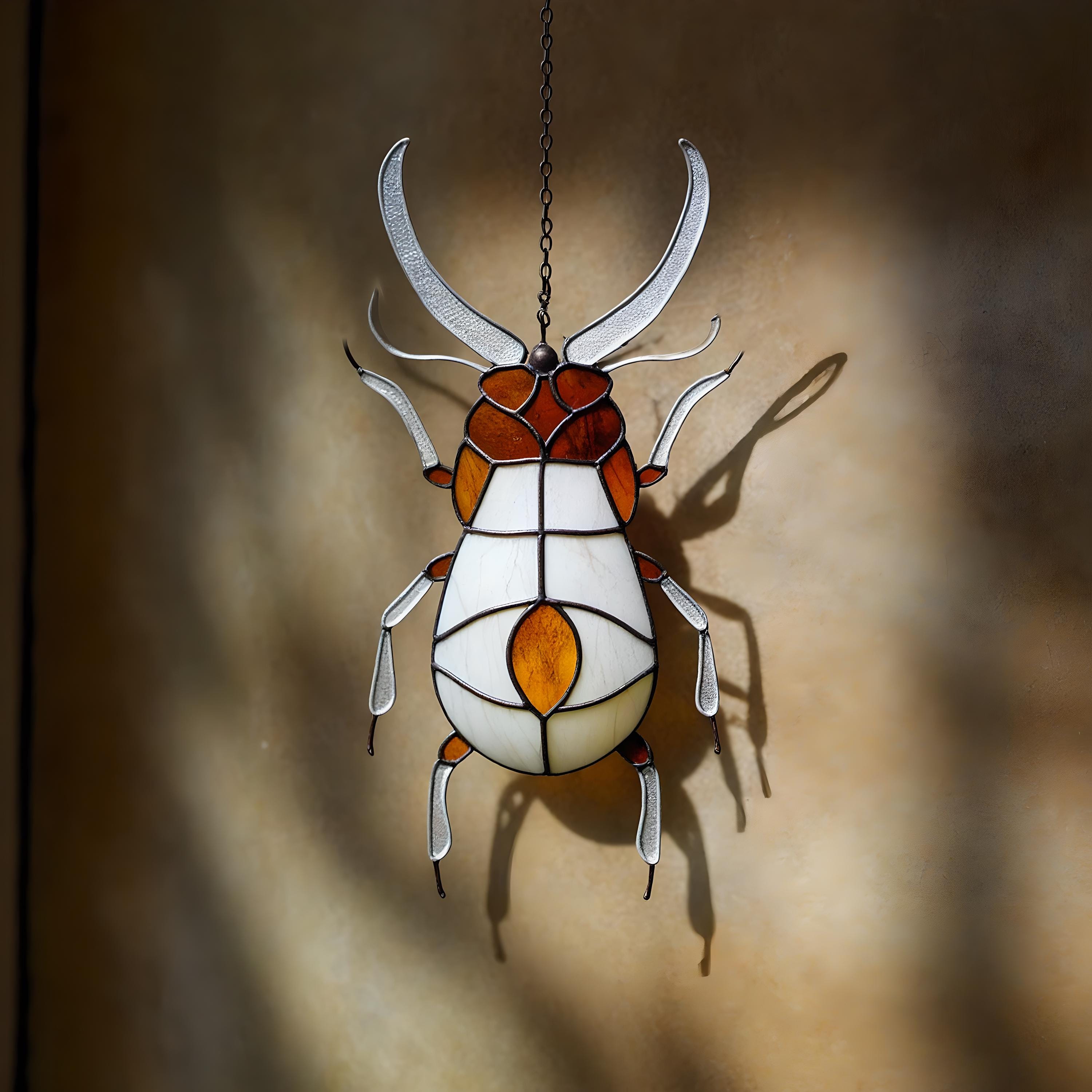 Unique Bug Stained Glass Pattern – 8x4.5 Inch Design – Digital Download ...