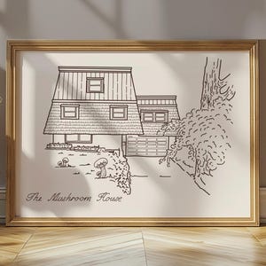 Custom House Sketch – Personalized Line Drawing From Photo