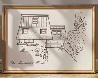 Custom House Sketch – Personalized Line Drawing From Photo