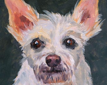 Dog Portrait Custom Oil Painting From Photo, Custom Pet Portrait, Original Oil Painting, Dog Cat Portrait, Personalised Gift, Art Commission
