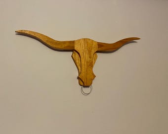 Patrón para sierra de calar o sierra de cinta con forma de cabeza de toro