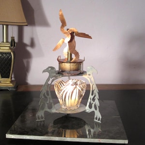 The Phoenix Engine Plans, A Stirling engine primary made with a scroll saw