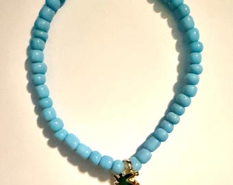 Pulseira de abacaxi tropical inspirada no Stitch