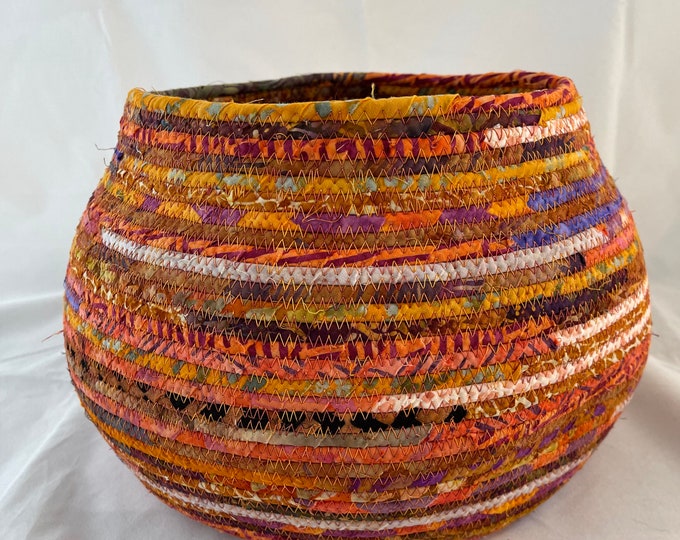 Extra Large Orange and Purple Basket