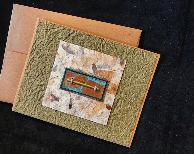 Handmade Card with Copper
