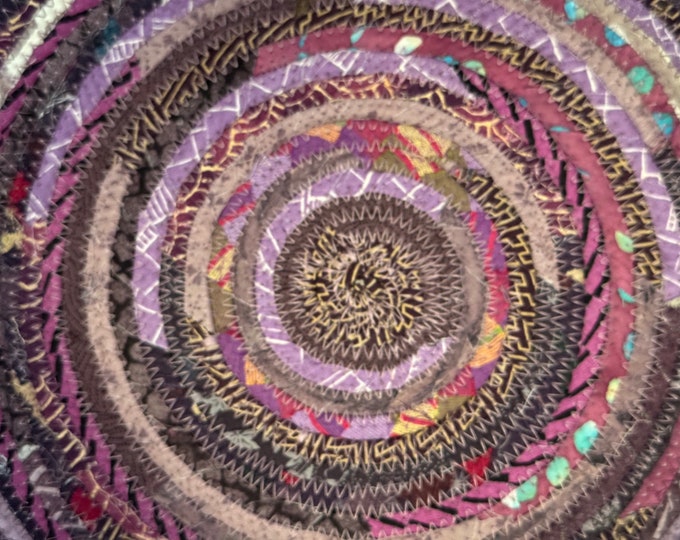 Purple Lover’s Large Handmade Fabric Basket