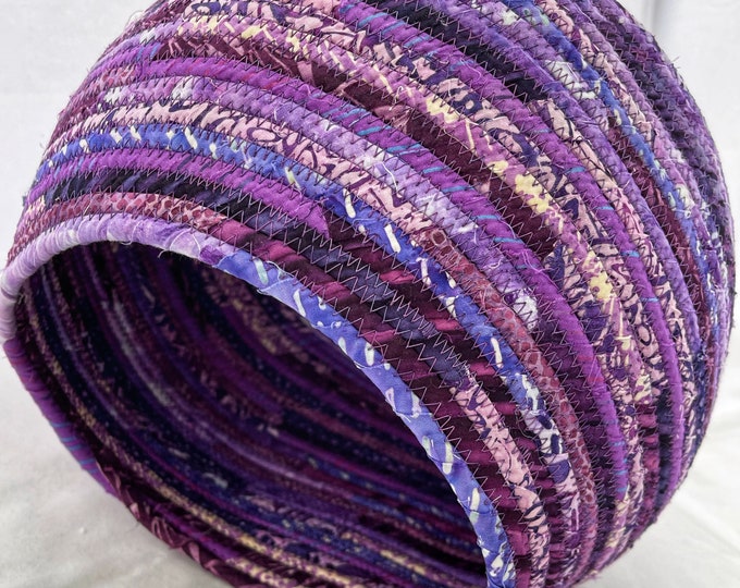 Shades of Purple Large Fabric Basket
