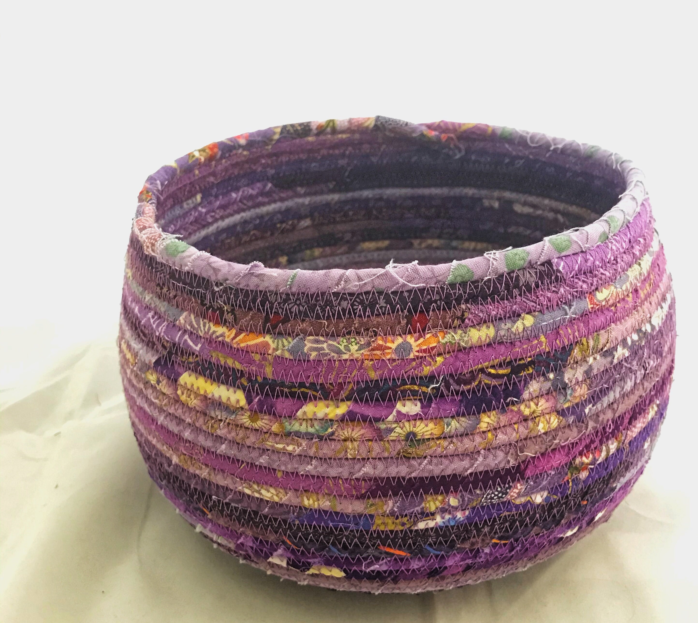 Shades of Purple Fabric Basket