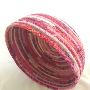 Fabric Basket in Shades of Hot Pink