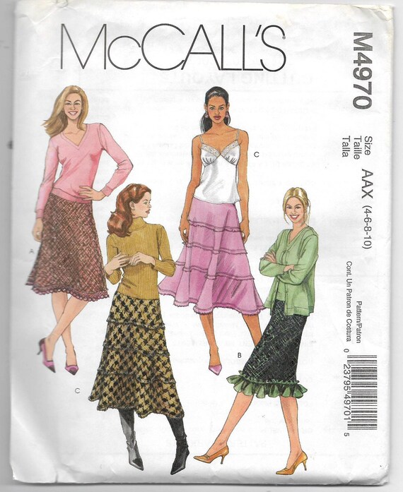 Uncut Misses Size 4 6 8 10 Sewing Pattern McCalls M4970 | Etsy