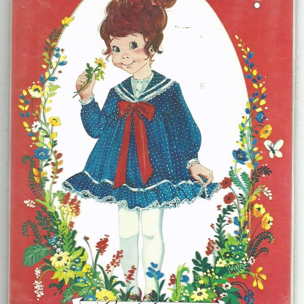 Uncut, Child Size 1,2,3 Vintage Sewing Pattern, Little Darlings by Enchanted Forest, Dress, with Sailor Collar, Lace, Ruffles, Girl, Toddler