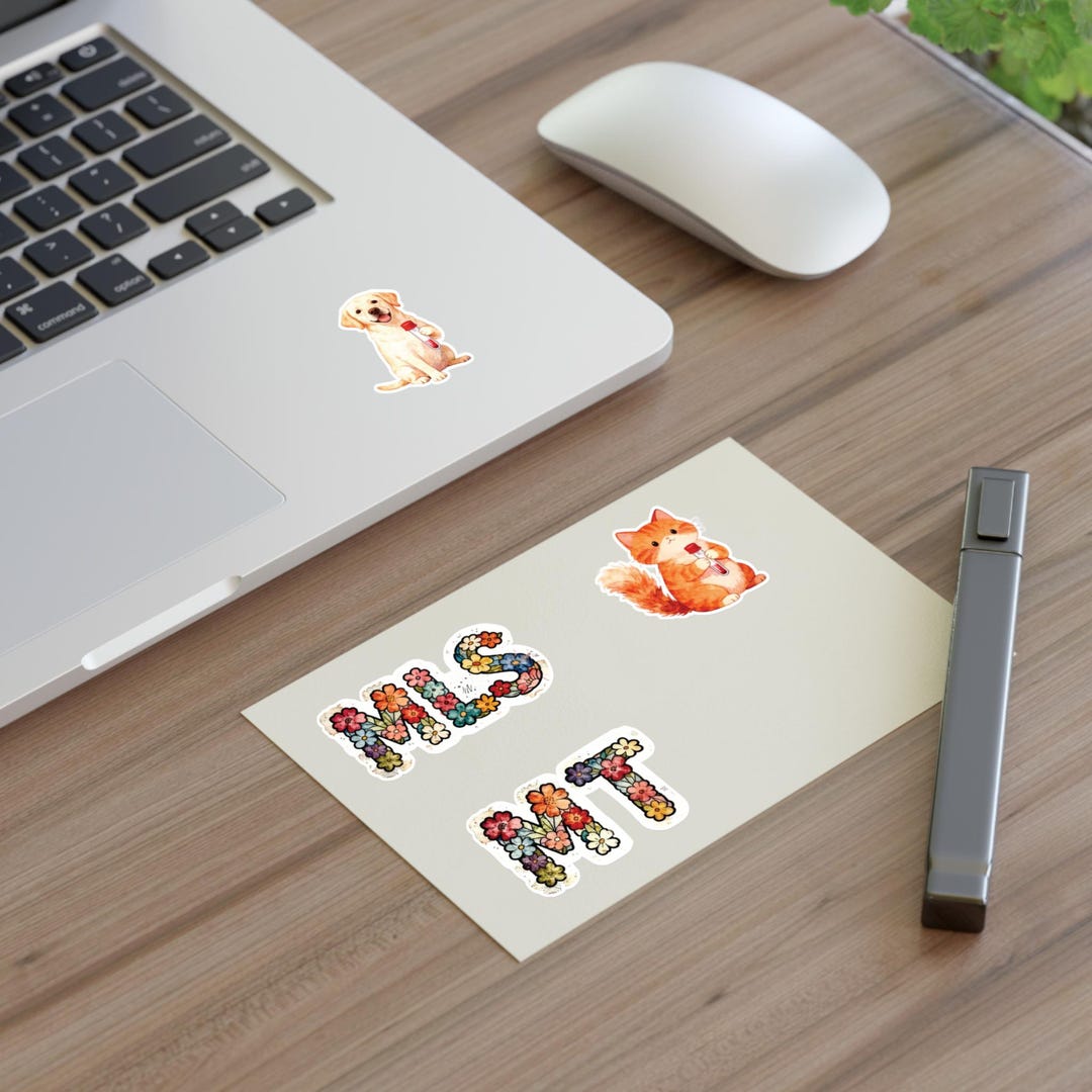 Science Dog Stickers Lab Tech Med Science Sticker Sheet Cat Dog Set - Etsy