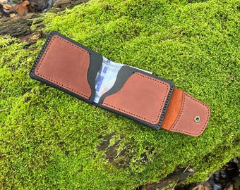 Handmade Leather Wallet • Minimalist Card Holder